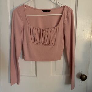 Light pink crop top